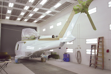 AIRBUS Paint Booth Facility Paint Booth for airplane in AIRBUS facility